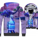Fortnite Jackets – Solid Color Fortnite Game Series Rainbow Alpaca Super Cute 3D Fleece Jacket