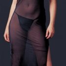 ~ Sexy Sheer Long Gown With Side Slits & Sequinned Cups ~