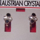 Austrian Crystal Jewelry,  Earrings clear/black #8**