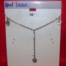 Austrian Crystal Jewelry, Silver Chain with dangling butterflies