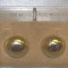 Costume Jewelry, a pair of  gold button earrings