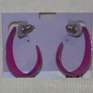 Fashion Jewelry, Fushia earrings, surgical steel posts
