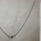 16" silver neckchain w/ small flower