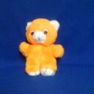 Stuffed Animals, Plush Toys,  Bears -Orange Bear, yellow ribbon,