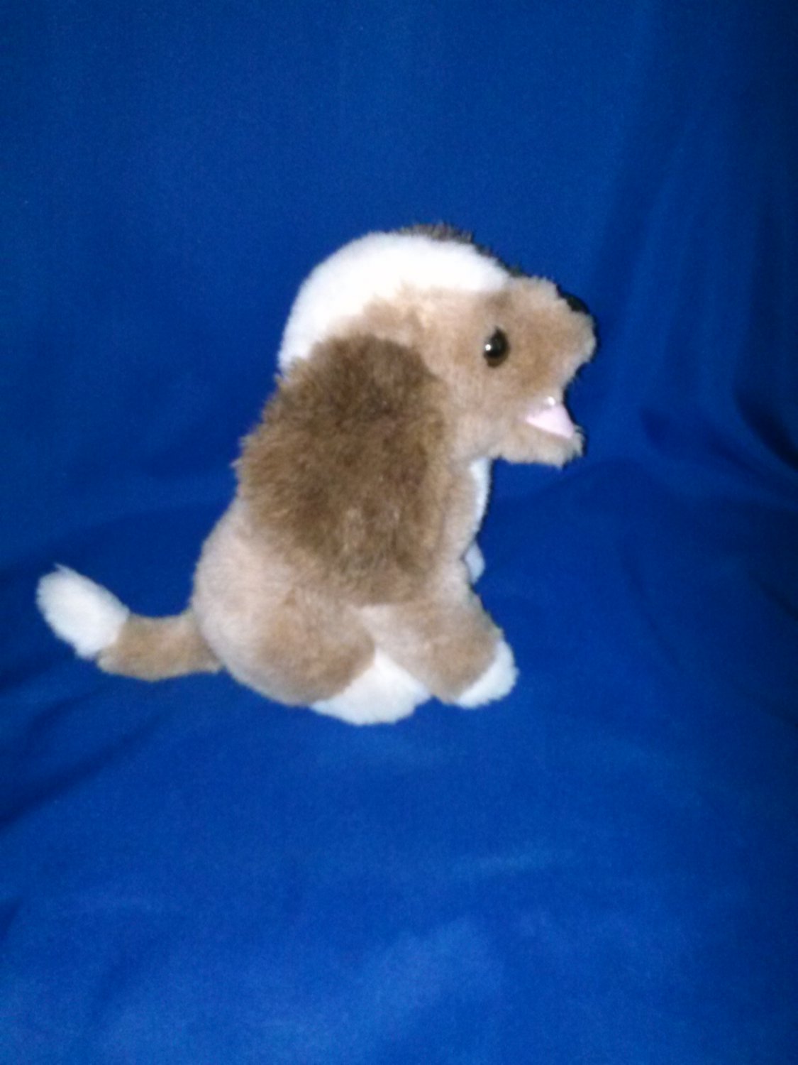 Stuffed Animal, Plush Toy, Brown and white Dog,