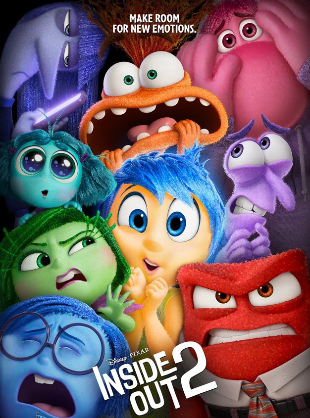 Inside Out 2 (Blu-ray) 2024 Free Shipping