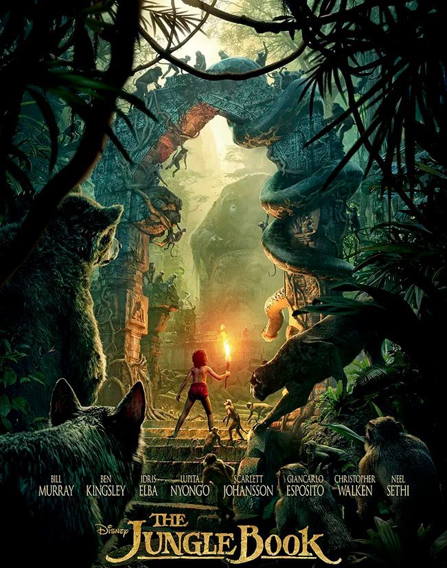 The Jungle Book (Blu-ray) 2016 Free Shipping