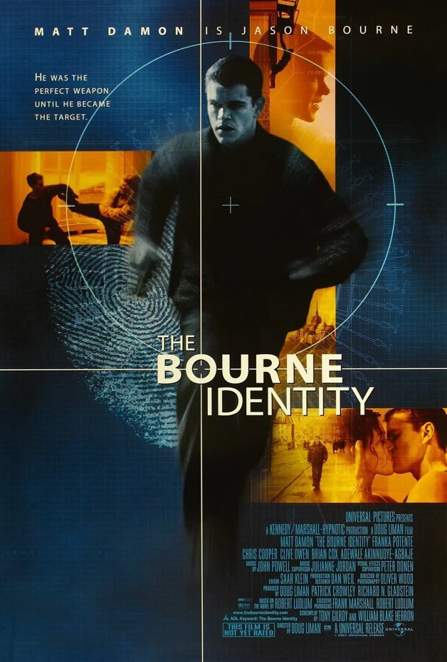 The Bourne Identity (Blu-ray) 2002 Free Shipping