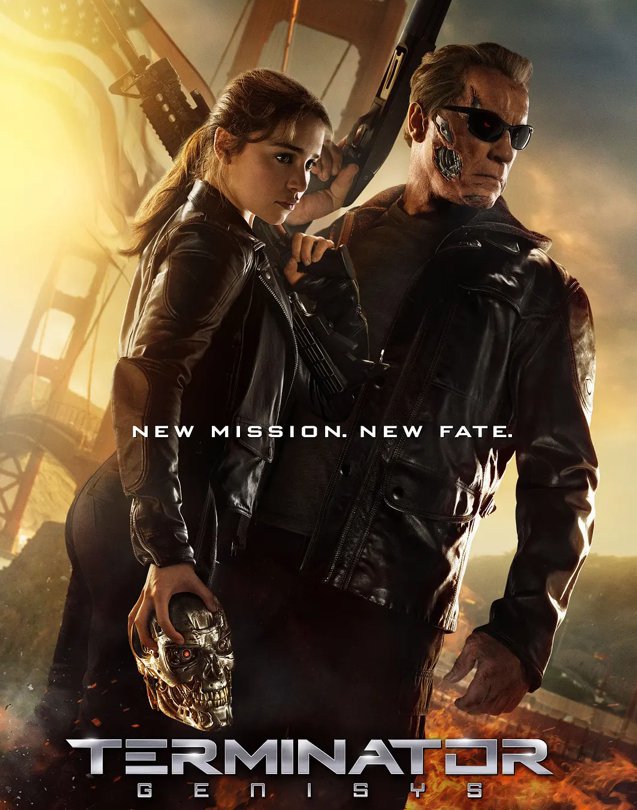 Terminator Genisys (Blu-ray) 2015 Free Shipping