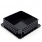 100x100mm -10 Square Plastic Black Blanking End Caps Tube Pipe Inserts Plug Bung