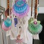 10 Shell Macrame Hanging Mobile