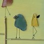 Framed Seaglass Birds - Beach