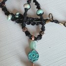 Shark Tooth Hemp Necklace 1 - Found and made in Florida 17"