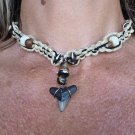 Shark Tooth Hemp Chunky Necklace 2 - Choker 16"