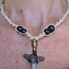Shark Tooth Hemp Necklace 4 - Men's or Woman's - 17.5" Found and made in Florida