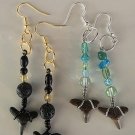Shark Tooth dangle earrings - 2 Pair