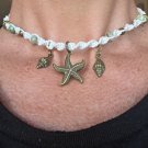 Sugaree Shells Hemp Necklace 15- Choker 15" Starfish