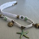 Sugaree Shells Hemp Necklace 17- Starfish Patina 16"