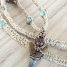 Shark Tooth Hemp Necklace 19 - Mako 17"