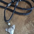 Shark Tooth Hemp Necklace 23- Long 21"