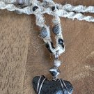 Shark Tooth Hemp Necklace 24 - Bull 22"