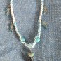 Shark Tooth Hemp and String macrame necklace - 16"  - # 28