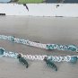 Shark Tooth Hemp and String macrame necklace - 16"  - # 28