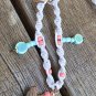 Shark Tooth Hemp and String macrame necklace - 18" - # 29