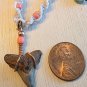Shark Tooth Hemp and String macrame necklace - 18" - # 29