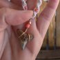 Shark Tooth Hemp and String macrame necklace - 18" - # 29