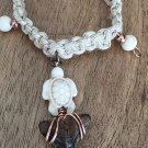 Shark Tooth Hemp necklace Chunky Turtle  - 18"  - # 30
