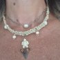 Shark Tooth Hemp necklace Chunky Turtle  - 18"  - # 30