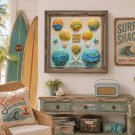 Sun Sand Surf - retro 12x12