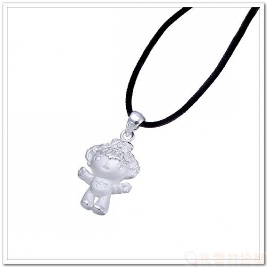 925 Sterling Silver Pendant/Charms 2008 Olympic Mascot Fuwa : BeiBei