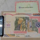 Philippines 100000 Piso 1998 P190 UNC / Commemorative w/ COA & envelope