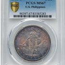 Philippines: USA Administration Peso 1911-S MS67 PCGS