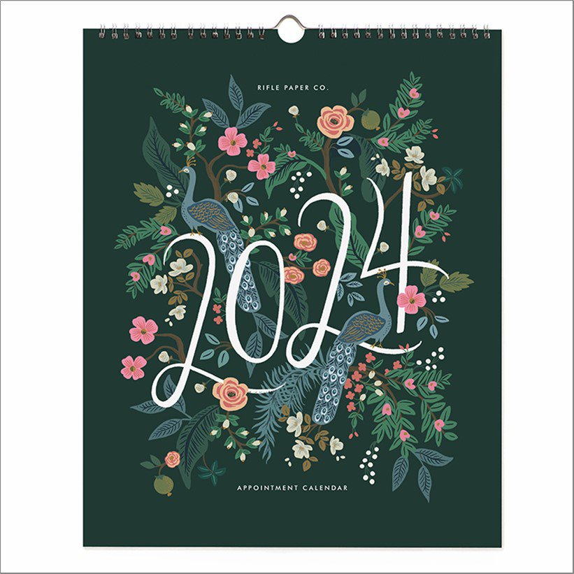 Peacock Spiral 2024 Wall Calendar
