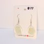 White Butterfly wing earrings #77