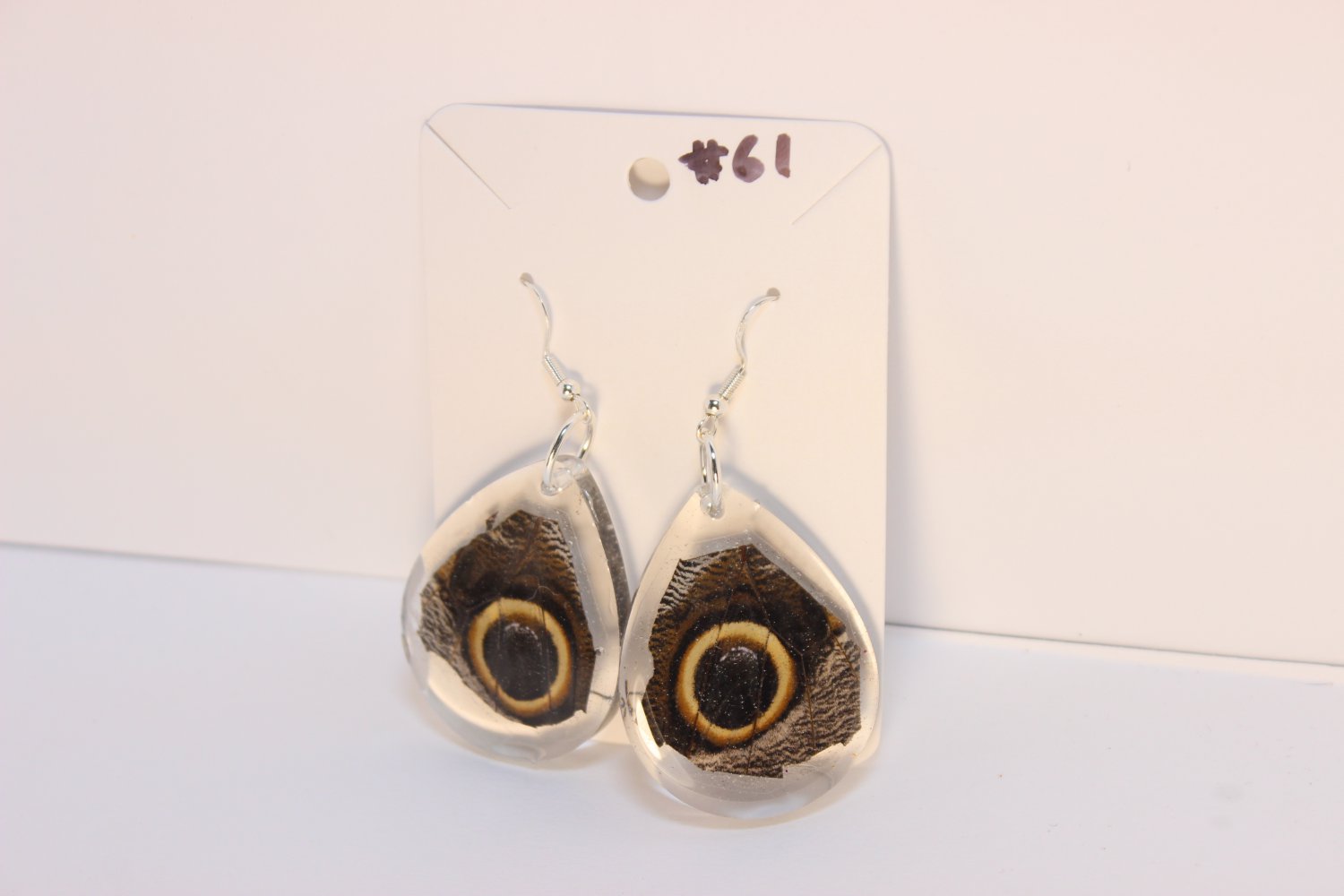 Owl Butterfly wing earrings #61