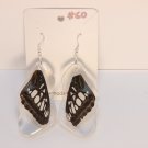 Dark Multi color Butterfly wing earrings #60