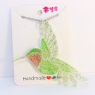 Light Hummingbird necklace #48