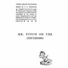 Mr. Punch on the continue Mr. Punch on the continue