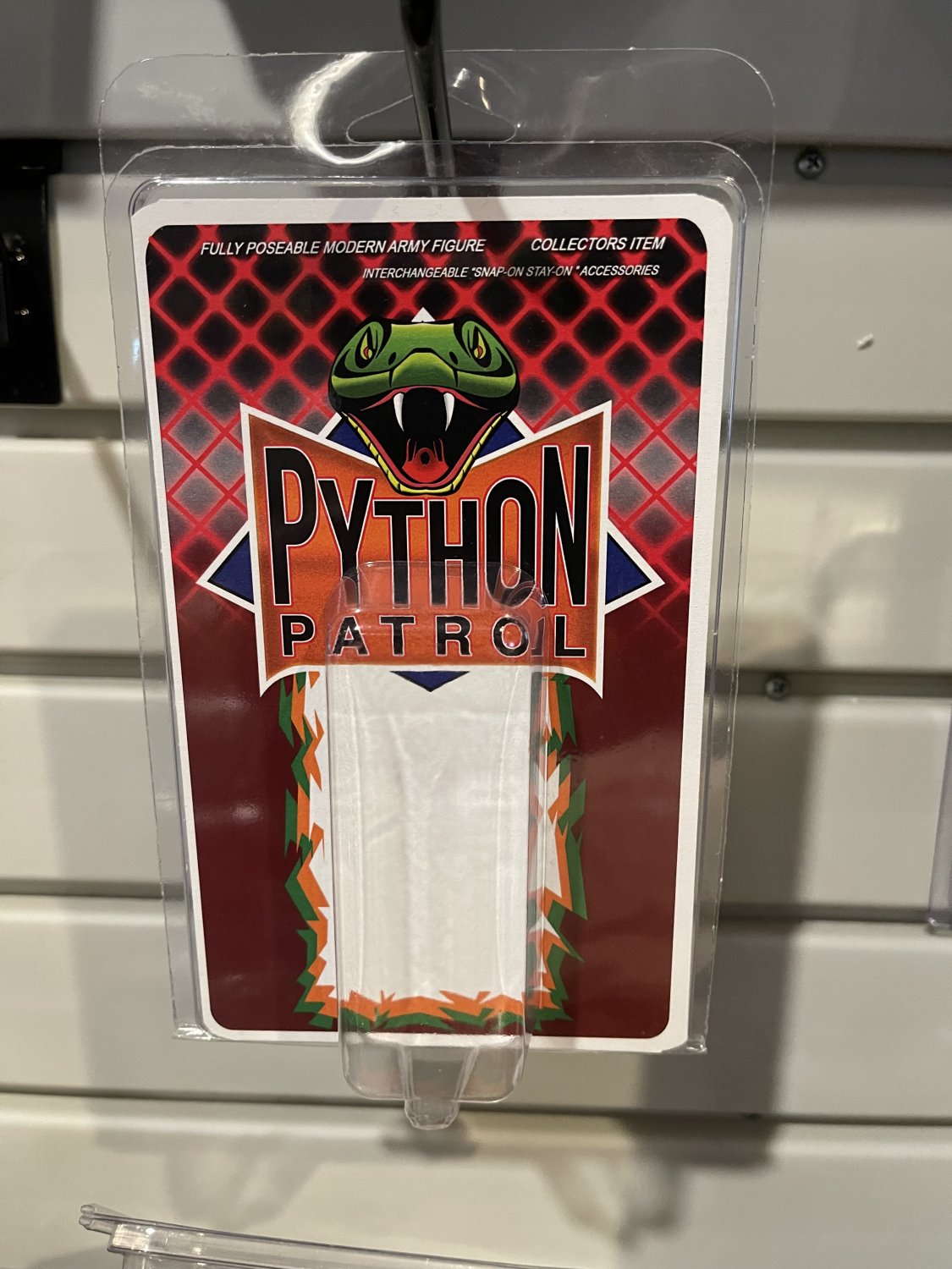 GiJoe Cobra Python Patrol (Red) Clamshell Display Case