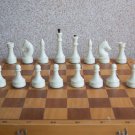 big vintage carbolite tournament soviet chess set with tournament board 450mm