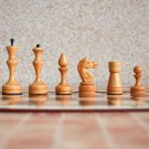 Vintage wooden soviet chess set  70s / similar Kasparov's desktop set