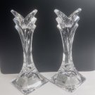 Vintage Mikasa Diva Sapphire Crystal Candleholders