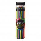 Doms Neon Rubber Tipped HB/2 Graphite Pencil Jar Pack | Pack of 30 Pencils