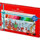 Faber-Castell Connector Medium Point Tip Pen Set - Pack of 50 (Assorted)