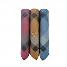 Allen Solly Men's Cotton Dark Handkerchief with Brand Logo (Pack of 3) Maroon, Khaki & Blue