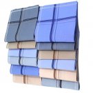 M2K HUB® Large Size Premium Cotton Handkerchief for Men, Hanky For Men Big Size XXL (12 Pack Set)